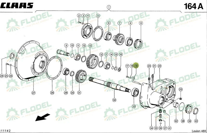 [FLO10846] Tabla dirijare ulei cutie transfer CLAAS 0006693341 Original CLAAS
