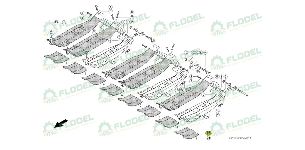 [FLO10858] Ghidaj alunecare 0003591080 Original CLAAS 