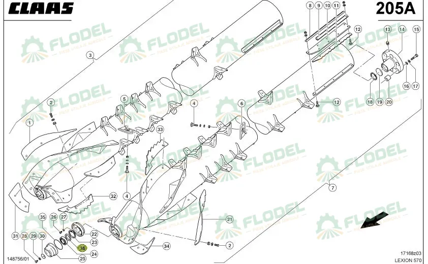[FLO10882] Distantier 0007825420 Original CLAAS 