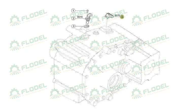 [FLO10926] Senzor de unghi 0000530280 Original CLAAS