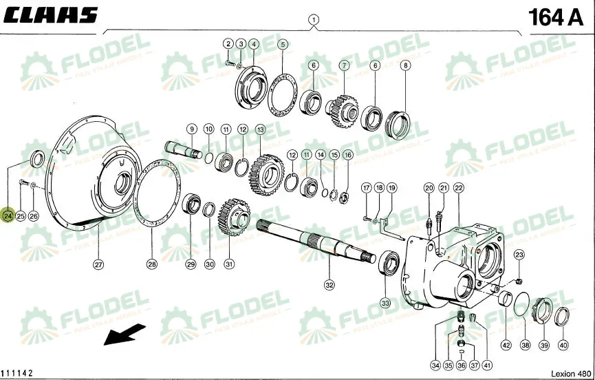 [FLO10961] Simering cutie transfer CLAAS  0002181600 Original CLAAS