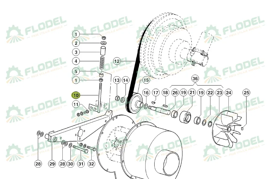 [FLO11022] Tija intinzator CLAAS 0006448251 Original CLAAS 