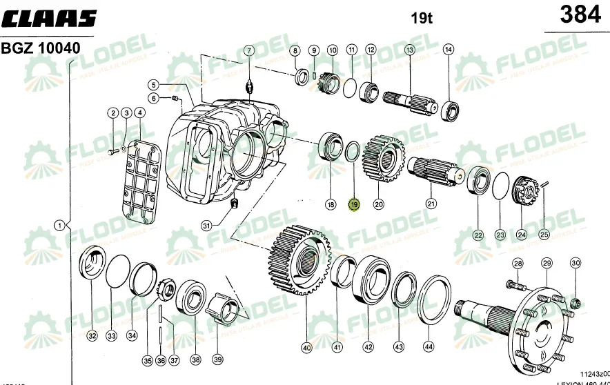 [FLO11060] Disc sprijin reductor CLAAS 0002343910 Original CLAAS 