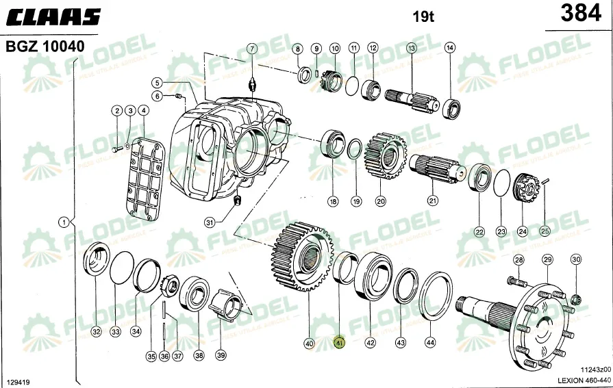 [FLO11062] Inel distantier 0006694600 Original CLAAS 