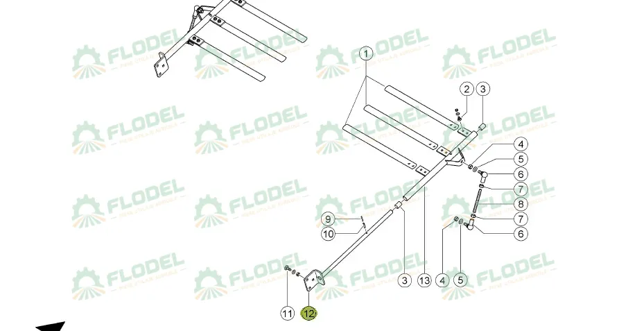 [FLO11104] Parghie deflector 0007414561 Original CLAAS 