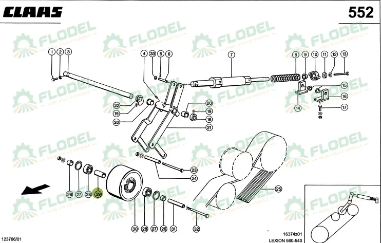 [FLO11499] Tub 0006678940 Original CLAAS 