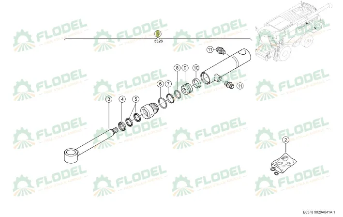 [FLO11524] Cilindru hidraulic CLAAS LEXION 0000408522 Original CLAAS