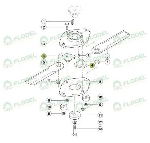 [FLO11531] Placa profilata 0009951721 Original CLAAS 