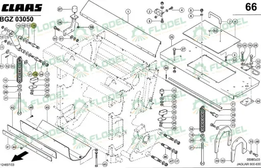 [FLO11551] Bolt reglaj 0009981171 Original CLAAS