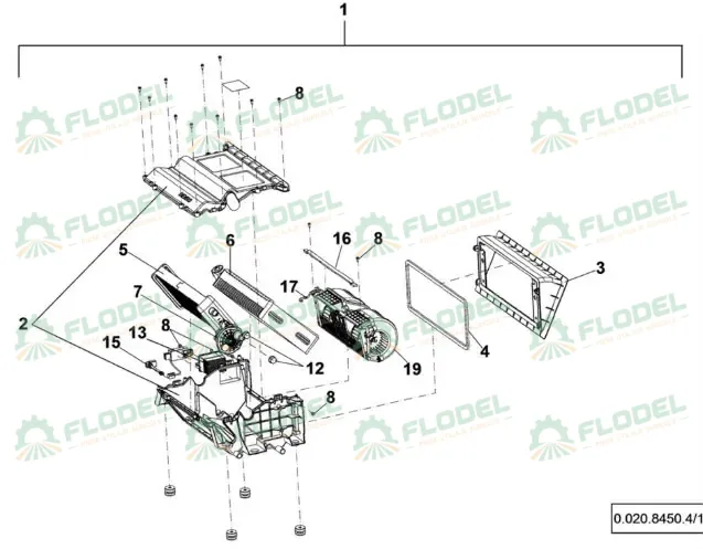 [FLO11554] Evaporator DEUTZ 0.900.7521.4 [Original SDF] 