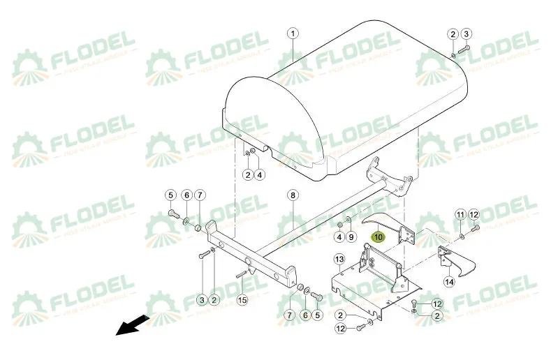 [FLO11608] Raclor dreapta Original CLAAS 0013135991